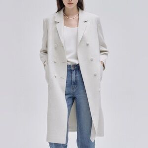 Korean brand NILBY P Tweed Dress Coat